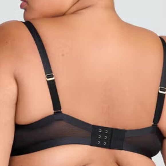 CUUP The Balconette Bra Mesh in Black, Various Sizes NEW w/o TAG - Picture 2 of 6